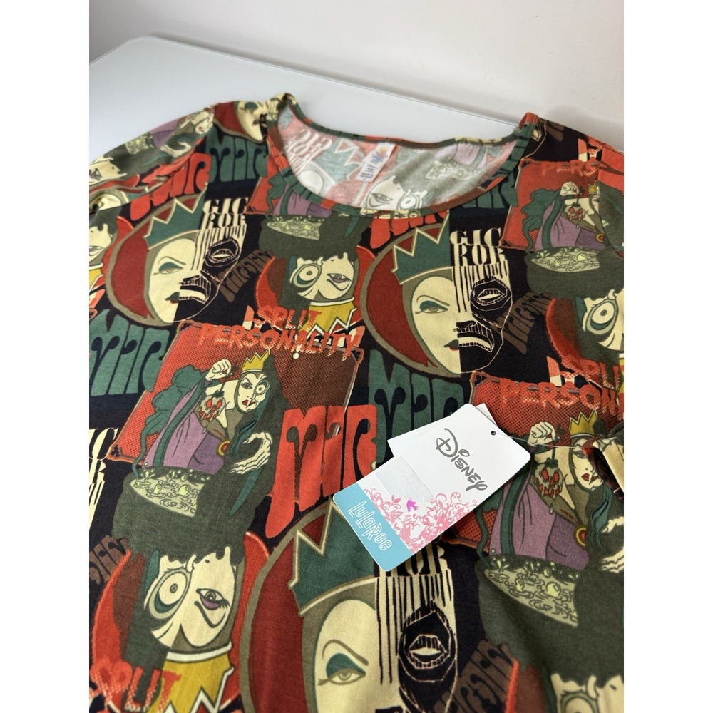 Disney LuLaRoe Evil Queen Villain Split Personality Shirt Size Medium New Lynnae